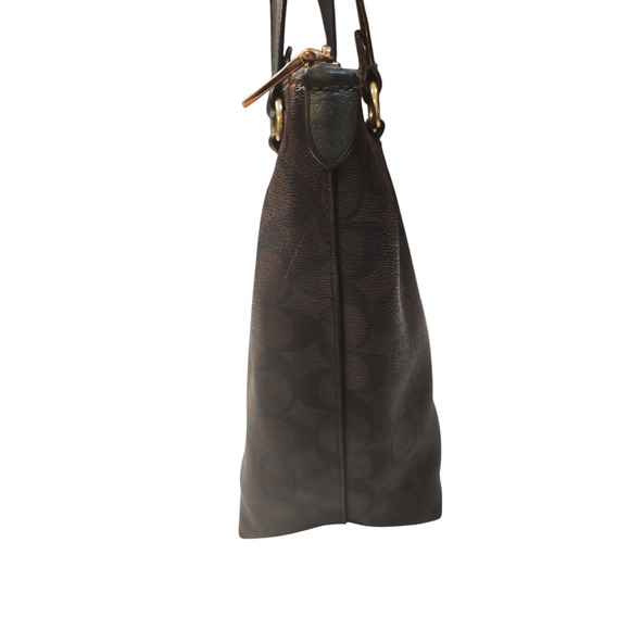 COACH Gallery Tote In Signature Canvas Top Zip 79609 with Wallet - Picture 16 of 16